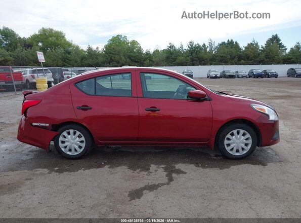 3N1CN7AP5GL827804 2016 NISSAN VERSA Red Widok wnętrza z tyłu