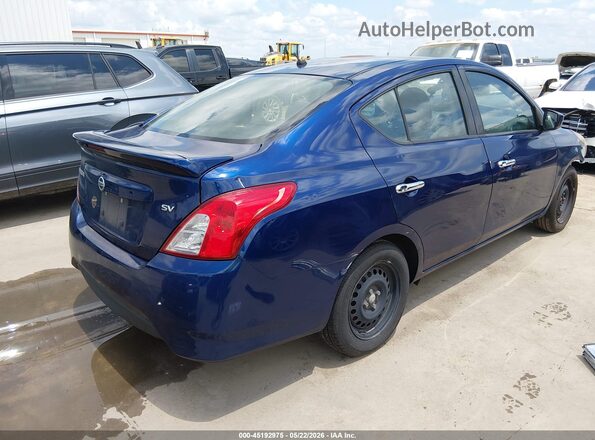 3N1CN7AP5KL854848 2019 NISSAN VERSA Blue Задня права чверть