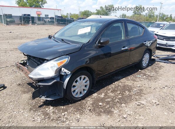 3N1CN7AP8KL829619 2019 NISSAN VERSA Black Передня ліва чверть