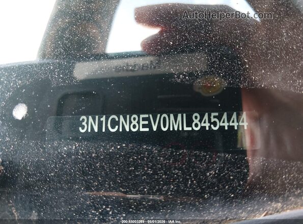 3N1CN8EV0ML845444 2021 NISSAN VERSA Black ძრავის განყოფილების ხედი