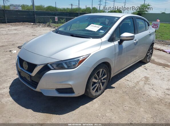 3N1CN8EV0ML894904 2021 NISSAN VERSA Silver Front left