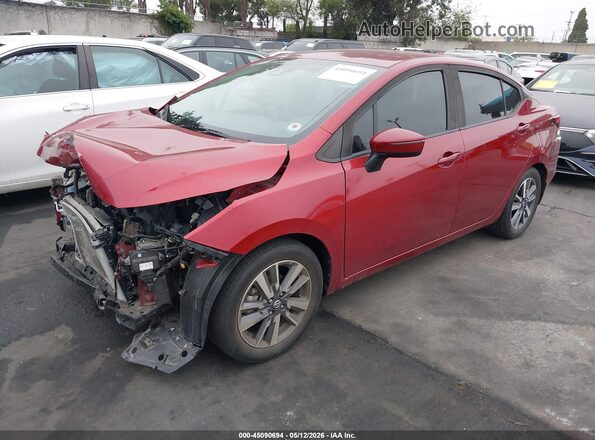 3N1CN8EV2LL803551 2020 NISSAN VERSA Красный Передняя левая четверть