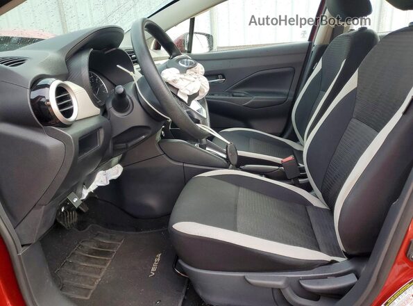 3N1CN8EV2LL812511 2020 NISSAN VERSA Red წინა სალონის ხედი