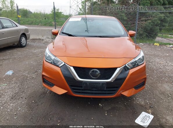 3N1CN8EV2LL831544 2020 NISSAN VERSA Orange ხელსაწყოთა პანელის ხედი