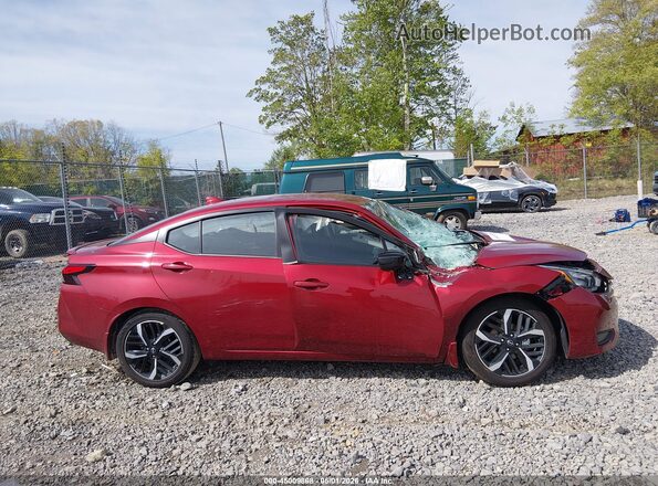 3N1CN8FV8SL873682 2025 NISSAN VERSA Red Սալոնի հետևի տեսք