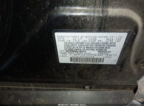 3N1CP5BV0LL492313 2020 NISSAN KICKS Black Vista del compartimento del motor