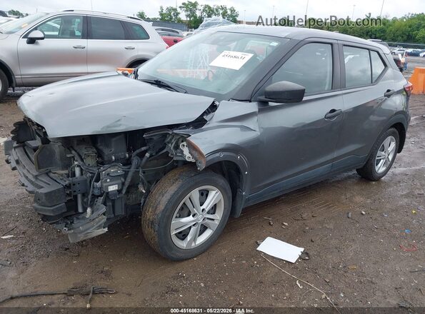 3N1CP5BV0ML518930 2021 NISSAN KICKS Серый Передняя левая четверть