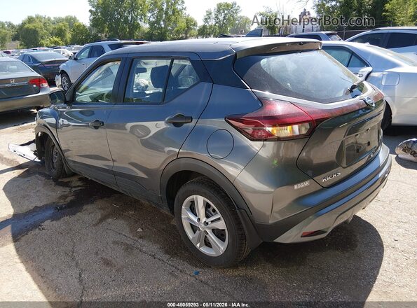 3N1CP5BV2ML551900 2021 NISSAN KICKS Gray Trasero izquierdo