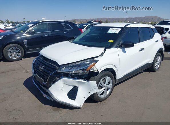3N1CP5BV3RL533087 2024 NISSAN KICKS White Vista tres cuartos delantera izquierda