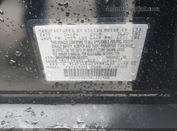 3N1CP5BV3RL551928 2024 NISSAN KICKS Черный Вид подкапотного пространства