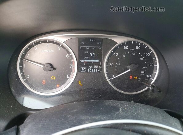 3N1CP5BV7LL528935 2020 NISSAN KICKS White Vista del cuadro de instrumentos