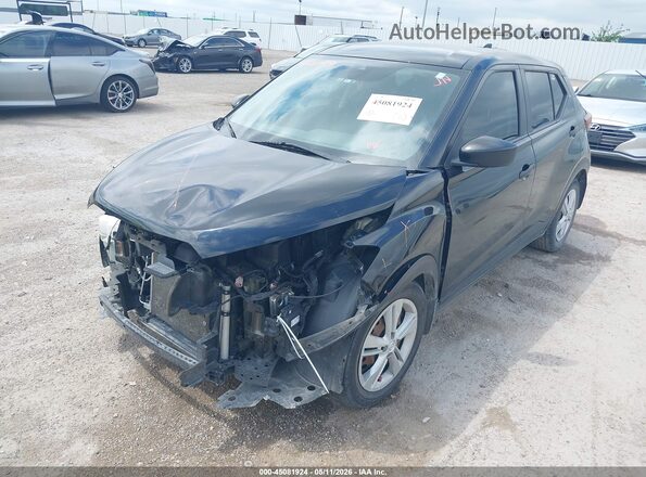 3N1CP5BV7ML543579 2021 NISSAN KICKS Black Առջևի ձախ երեք քառորդ տեսարան