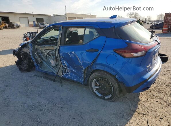 3N1CP5BV8ML544157 2021 NISSAN KICKS Blue Trasero izquierdo