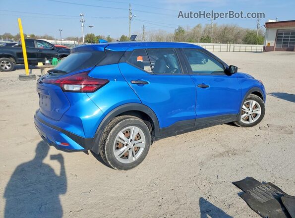 3N1CP5BV8ML544157 2021 NISSAN KICKS Blue Trasero derecho