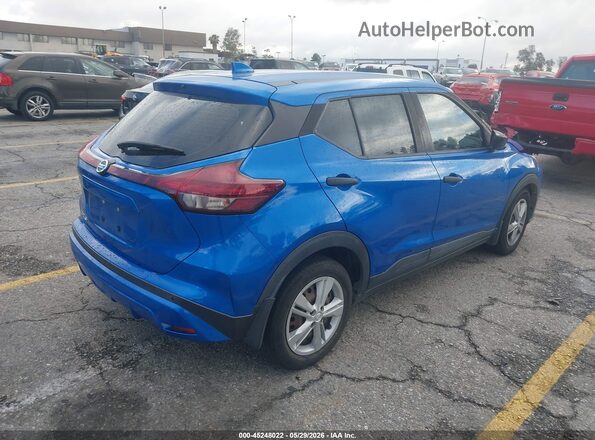 3N1CP5BV8ML554607 2021 NISSAN KICKS Blue Հետևի աջ