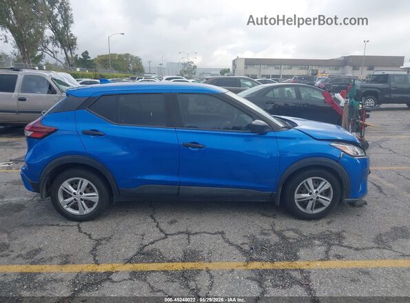 3N1CP5BV8ML554607 2021 NISSAN KICKS Blue Սալոնի հետևի տեսք