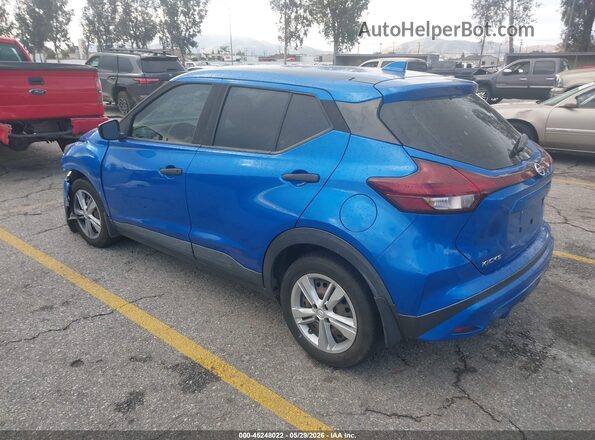 3N1CP5BV8ML554607 2021 NISSAN KICKS Blue Հետևի ձախ