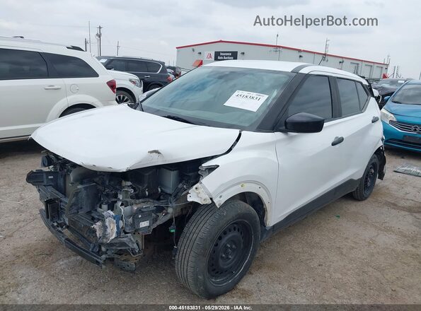 3N1CP5BV9LL494707 2020 NISSAN KICKS White Առջևի ձախ երեք քառորդ տեսարան