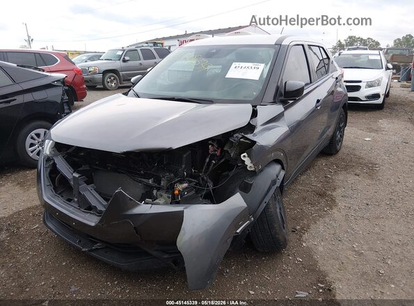 3N1CP5BV9LL500361 2020 NISSAN KICKS Gray Առջևի ձախ երեք քառորդ տեսարան