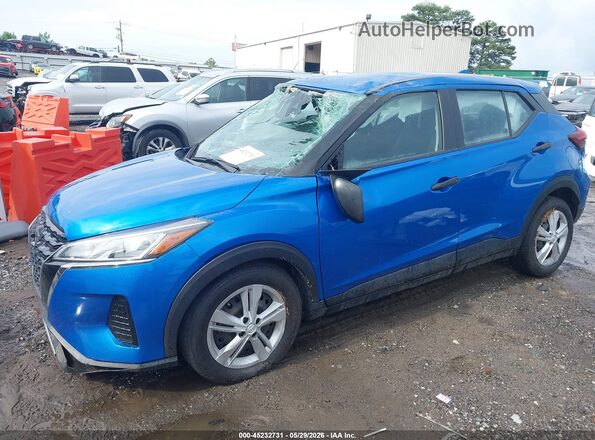 3N1CP5BVXML530793 2021 NISSAN KICKS Blue Vista tres cuartos delantera izquierda