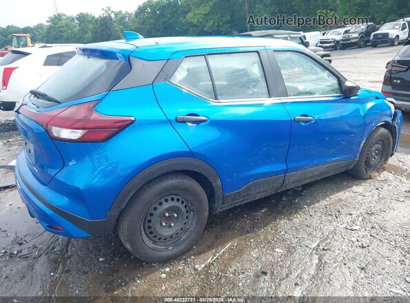 3N1CP5BVXML530793 2021 NISSAN KICKS Blue Trasero derecho