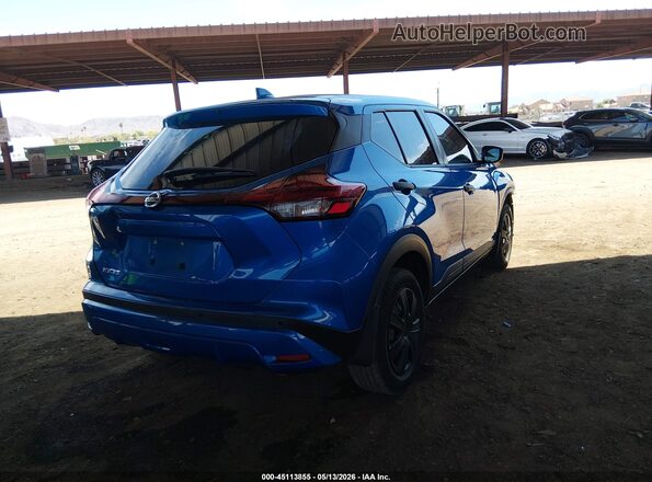 3N1CP5BVXML555242 2021 NISSAN KICKS Blue Trasero derecho