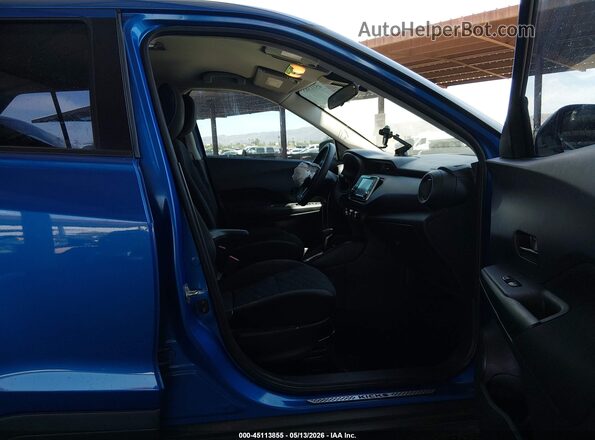 3N1CP5BVXML555242 2021 NISSAN KICKS Blue Vista interior delantera