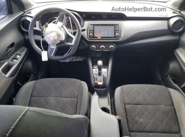 3N1CP5CU0KL566236 2019 NISSAN KICKS White Вид панелі приладів