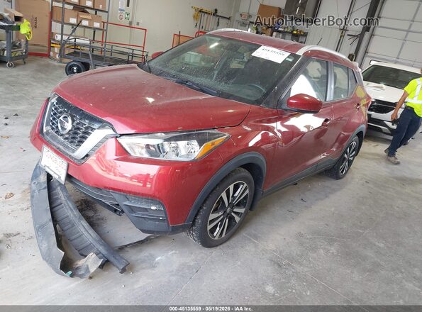 3N1CP5CU2JL531471 2018 NISSAN KICKS Red Przód lewy