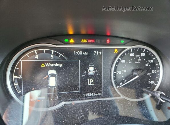 3N1CP5CU3KL532579 2019 NISSAN KICKS Black ხელსაწყოთა პანელის ხედი