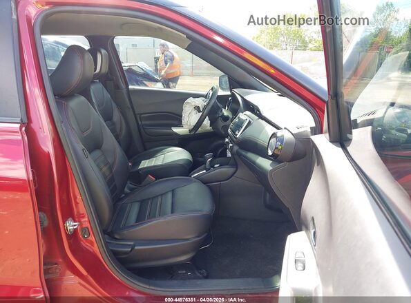 3N1CP5CU3KL569793 2019 NISSAN KICKS Red Widok wnętrza z przodu