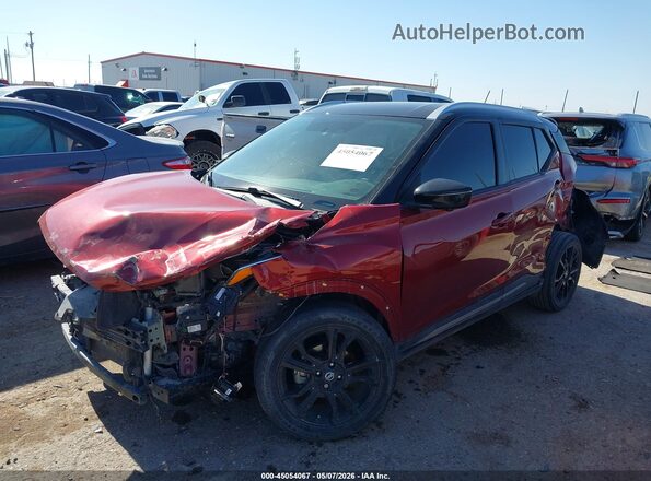 3N1CP5CU4KL516634 2019 NISSAN KICKS Maroon Przód lewy