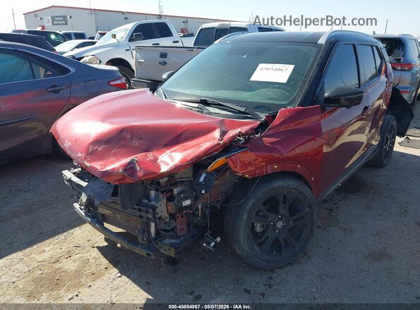 3N1CP5CU4KL516634 2019 NISSAN KICKS Maroon Widok z przodu