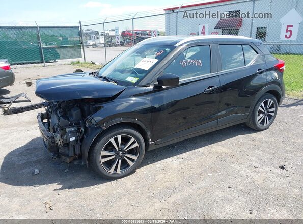 3N1CP5CU5KL549562 2019 NISSAN KICKS Черный Передняя левая четверть