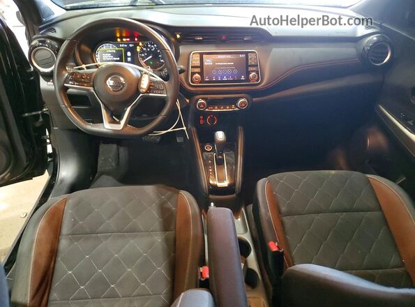 3N1CP5CU6KL550476 2019 NISSAN KICKS Black Вид панелі приладів