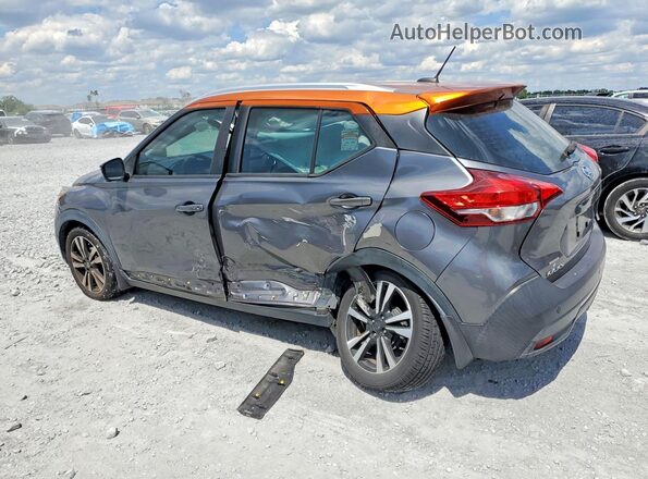 3N1CP5CU6KL555998 2019 NISSAN KICKS Gray Trasero izquierdo