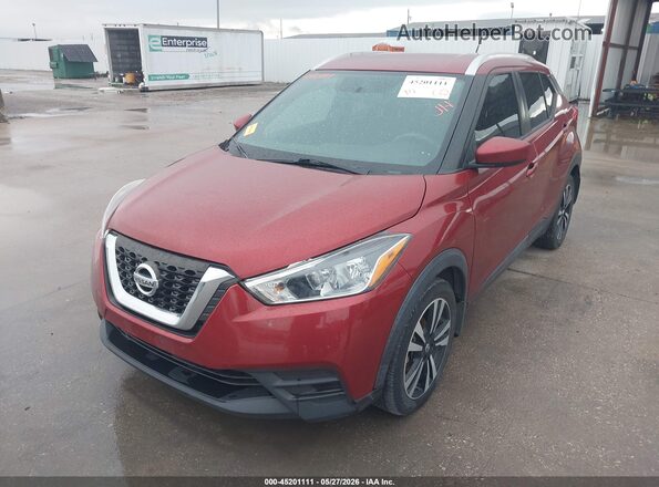3N1CP5CU7JL509336 2018 NISSAN KICKS Бордовый Передняя левая четверть