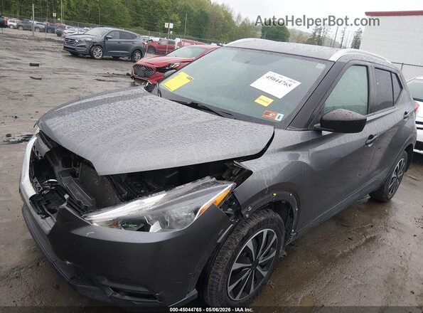 3N1CP5CU7KL496332 2019 NISSAN KICKS Gray Vista tres cuartos delantera izquierda