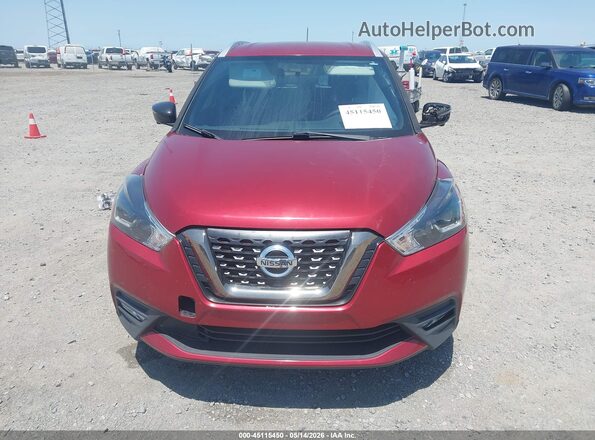 3N1CP5CU7KL549773 2019 NISSAN KICKS Red Instrument cluster view