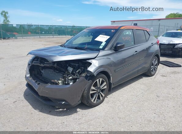 3N1CP5CU8KL517124 2019 NISSAN KICKS Gray წინა მარცხენა ხედი სამი მეოთხედიდან