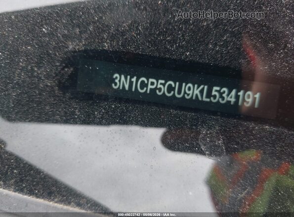 3N1CP5CU9KL534191 2019 NISSAN KICKS Black 