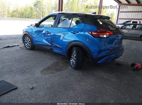 3N1CP5CV0ML526105 2021 NISSAN KICKS Blue Задня ліва чверть