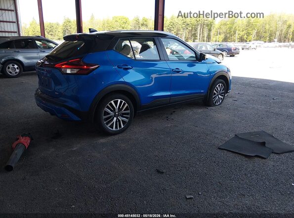 3N1CP5CV0ML526105 2021 NISSAN KICKS Blue Задня права чверть