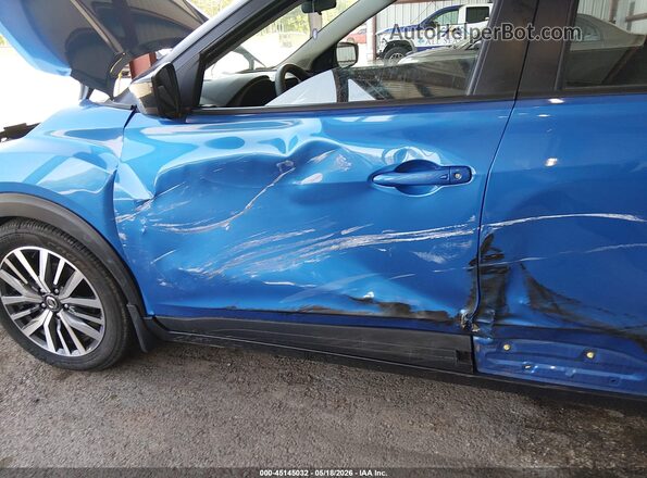 3N1CP5CV0ML526105 2021 NISSAN KICKS Blue Вид спереду