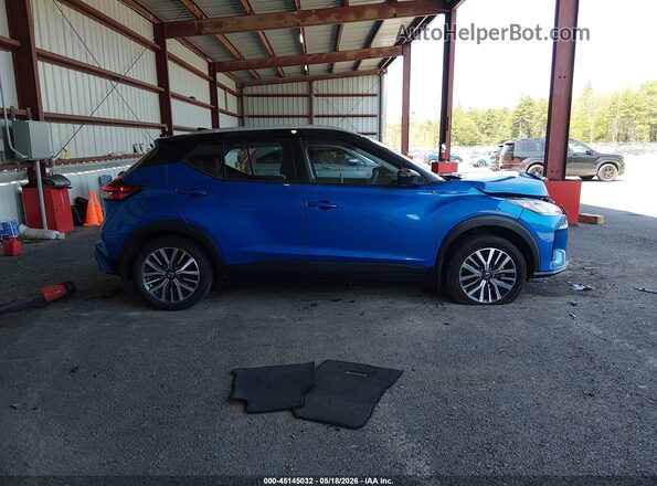 3N1CP5CV0ML526105 2021 NISSAN KICKS Blue Вид задньої частини салону