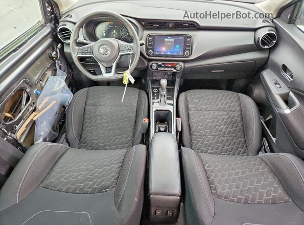 3N1CP5CV0ML545818 2021 NISSAN KICKS Gray Առջևի վահանակի տեսք