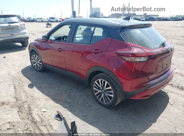 3N1CP5CV1ML481322 2021 NISSAN KICKS Red Tył lewy