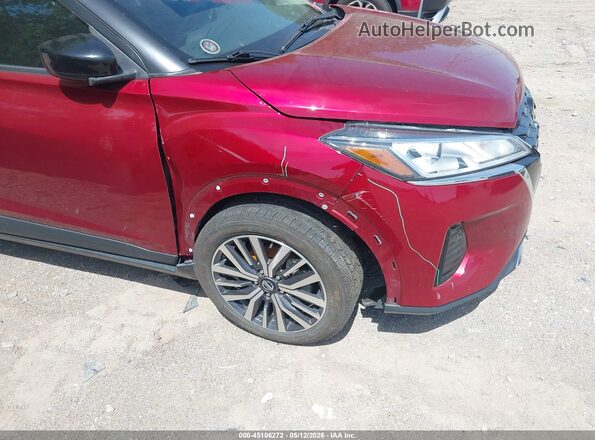 3N1CP5CV1ML481322 2021 NISSAN KICKS Red Widok z przodu