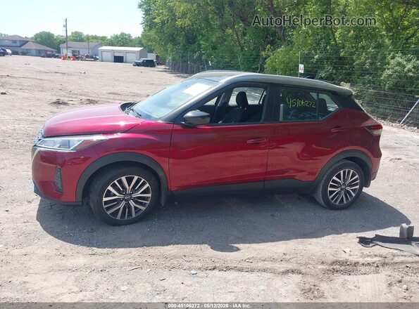 3N1CP5CV1ML481322 2021 NISSAN KICKS Red Widok wnętrza 360 stopni