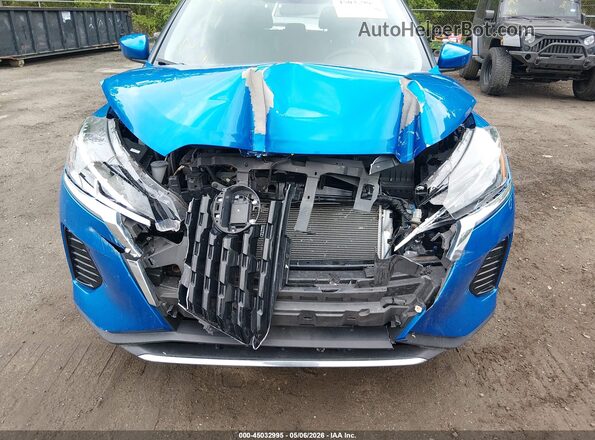 3N1CP5CV1ML563275 2021 NISSAN KICKS Blue Front view